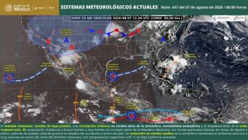 Prevén lluvias y descenso de temperaturas en Oaxaca por onda tropical 25