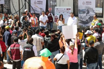 Armenta pone en marcha Pipas del Bienestar y anuncia rehabilitación del bulevar Clavijero