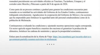 Reanudan parcialmente exportación de aguacate en Michoacán; inician en 3 municipios