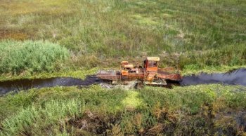 Gobierno de Michoacán continúa labores de recuperación del lago de Cuitzeo