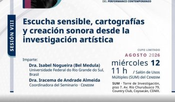 CENIDIM explora la escucha sensible y la creación sonora con la Dra. Isabel Nogueira