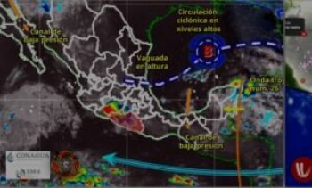 Pronostican lluvias y rachas de viento en tres regiones de Guerrero