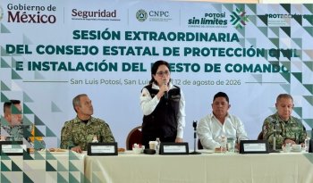 San Luis Potosí instala Puesto de Comando y refuerza protección civil ante riesgos