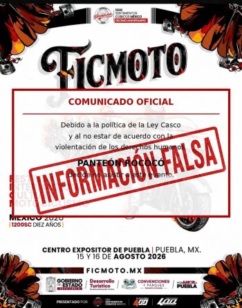 Gobierno de Puebla confirma FICMOTO 2026 y la participación de Panteón Rococó