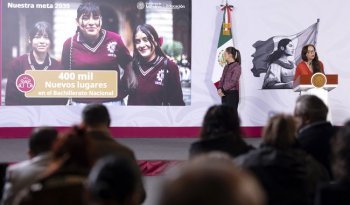 Meta del Bachillerato Nacional se incrementa a 400 mil lugares, anuncia Sheinbaum