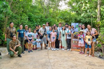 FPMC fomenta la observación de aves en el Parque Urbano Corazón de Cozumel