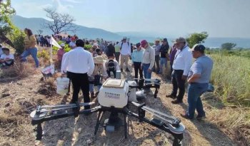 INIFAP demuestra con drones una nueva vía para reforestar terrenos degradados en Chiapas