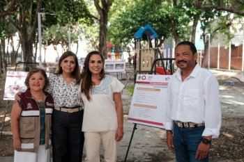 Mara Lezama anuncia rehabilitación integral del parque en Villas Otoch Paraíso