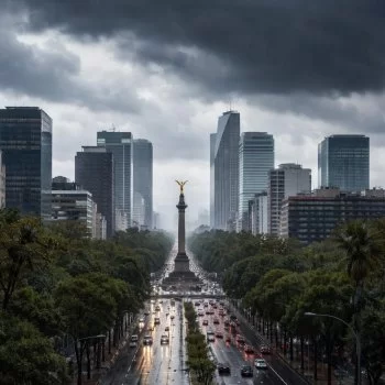 Cielo nublado y lluvias para este jueves en la CDMX