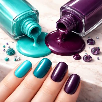 Colores de uñas tendencia agosto 2026: turquesa y berenjena dominan la moda