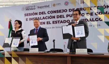 Instalan Puesto de Comando en Hidalgo para fortalecer prevención de riesgos