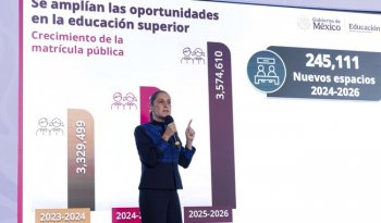 Sheinbaum anuncia plataforma con 37 mil espacios para Educación Superior
