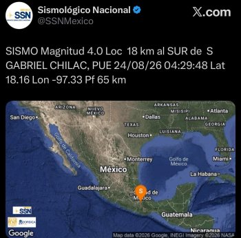Sismo de magnitud 4.0 sacude San Gabriel Chilac, Puebla; no se reportan daños
