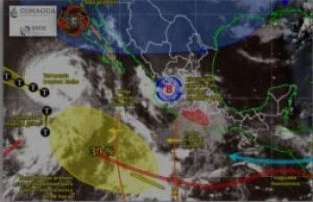 SGIRPCGRO monitorea tormentas tropicales ‘Iselle’ y ‘Julio’ y un sistema de baja presión
