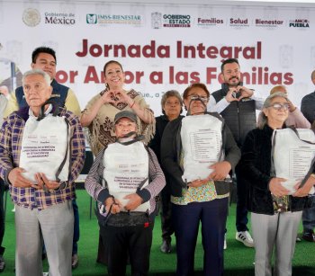 Secretaría de Bienestar entrega 464 mil pesos para rehabilitar CAIC en Puebla