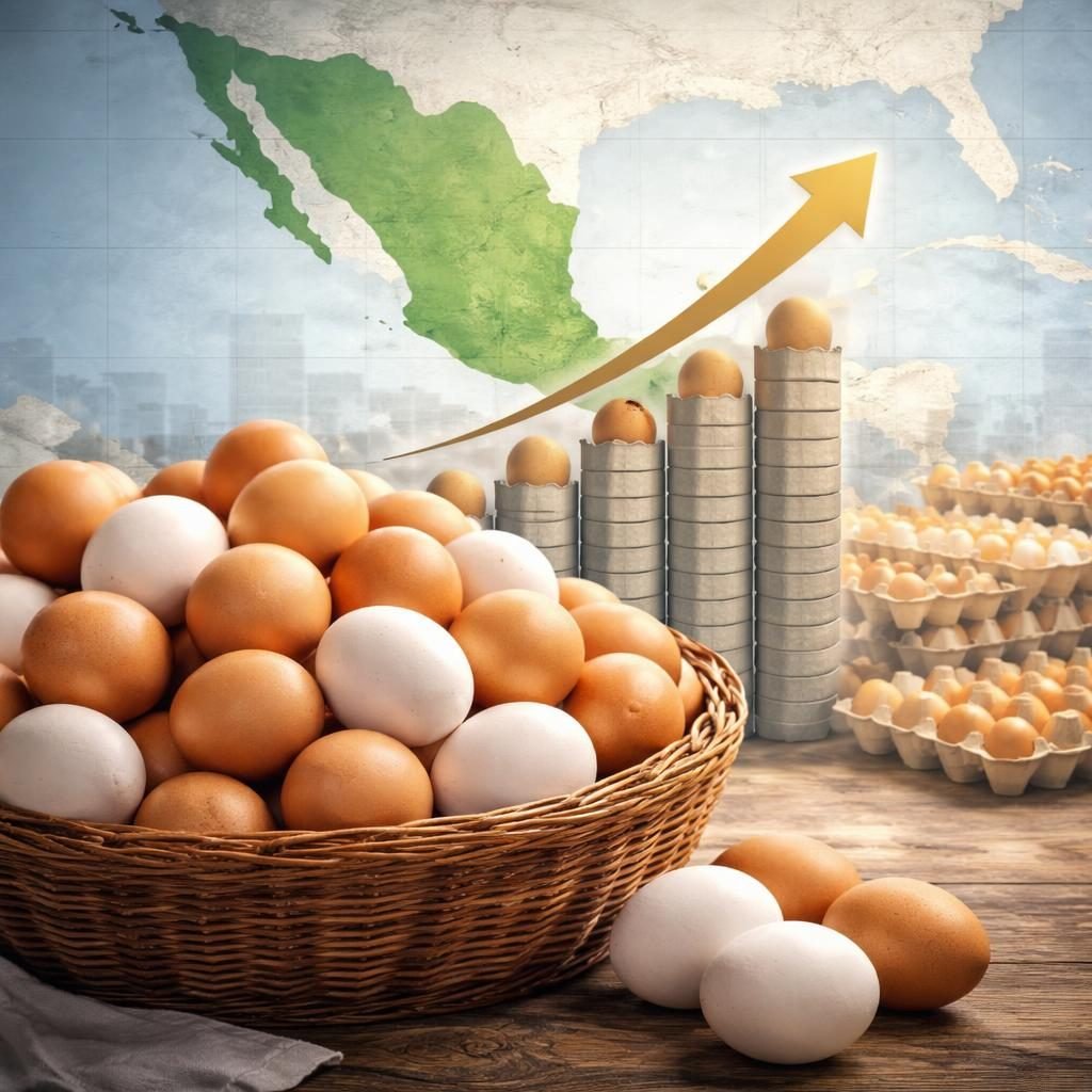 México lidera consumo mundial de huevo: cada persona come 410 piezas al año