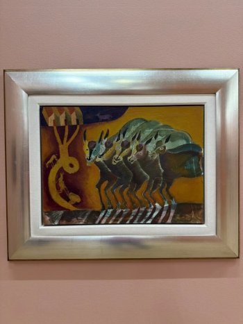 Gobernador de Oaxaca recorre exposición de Tamayo, Nieto y Toledo en el Museo Tamayo