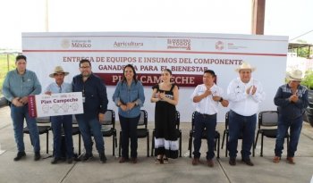 Gobierno de México entrega apoyos a 200 ganaderos de Campeche; meta es atender a 5 mil