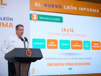 Nuevo León detalla obras de movilidad: líneas 4 y 6 del Metro y 4 mil camiones