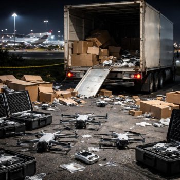Roban más de 300 drones y cámaras DJI al salir del AIFA; empresa bloquea equipos