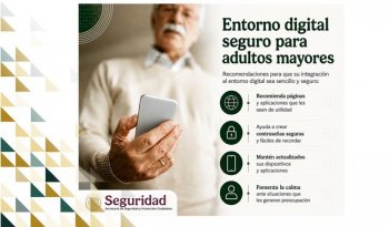 Recomendaciones de la SSPC para que adultos mayores usen el celular con seguridad