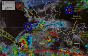 Tormenta tropical Karina incrementa oleaje en costas de Guerrero