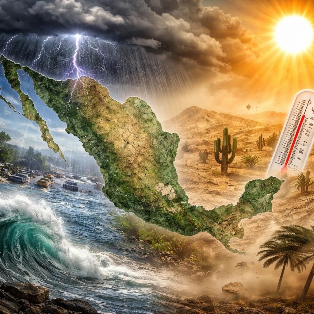 Clima en México hoy: lluvias intensas, calor extremo y vientos fuertes