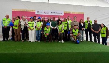 Colocan primera piedra de centro de economía circular en Ixtapaluca, Edomex