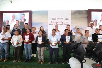 Entregan 561 apoyos a productores de la microrregión Atlixco en Puebla