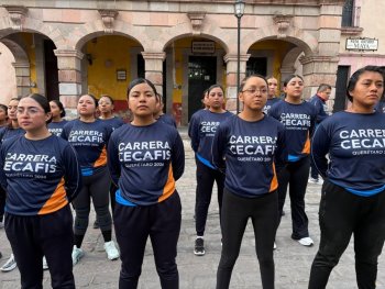 Cadetes de Querétaro corren carrera de 5 km en San Juan del Río