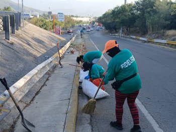 FIDEURB realiza 81 intervenciones de limpieza urbana en el área metropolitana de Monterrey
