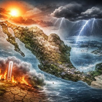 Lluvias muy fuertes en México: estados afectados por tormentas, viento y calor extremo