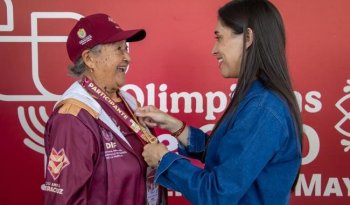 Más de mil 400 adultos mayores compiten en Olimpiadas de Oro en Tlaxcala