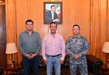 Gobierno de San Luis Potosí coordina con Guardia Nacional mejoras para sus elementos