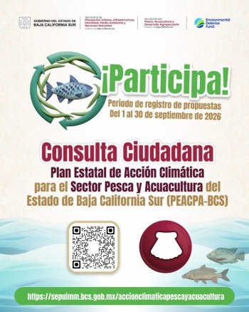 Consulta pública sobre cambio climático para pesca y acuacultura en BCS