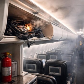 Explosión de batería de litio en vuelo de Aeroméxico Oaxaca-CDMX provoca conato de incendio