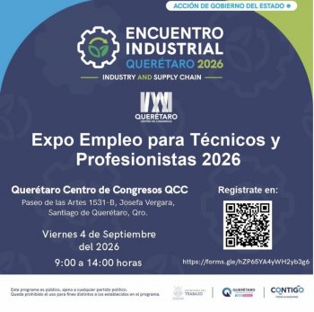 Expo Empleo en Querétaro ofrecerá más de 300 vacantes con sueldos de hasta 150 mil pesos