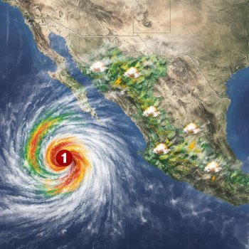 Clima hoy viernes 4 de septiembre de 2026 en México: lluvias fuertes por huracán "Marie" en el Pacífico