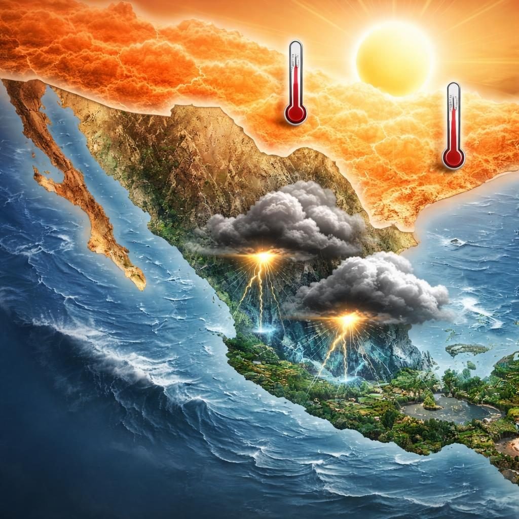 Clima 5 de septiembre: lluvias intensas en 17 estados y calor extremo en el norte