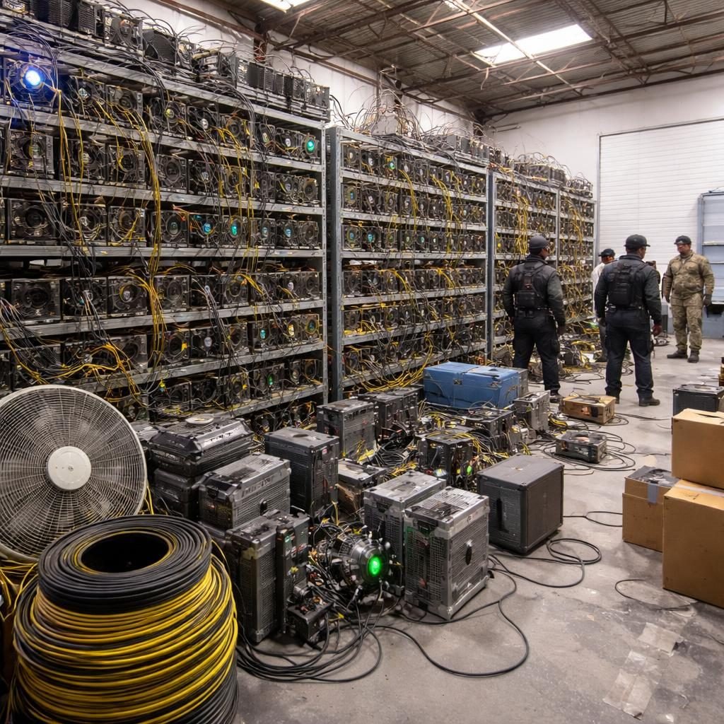 Desmantelan en Puebla granja clandestina de criptomonedas