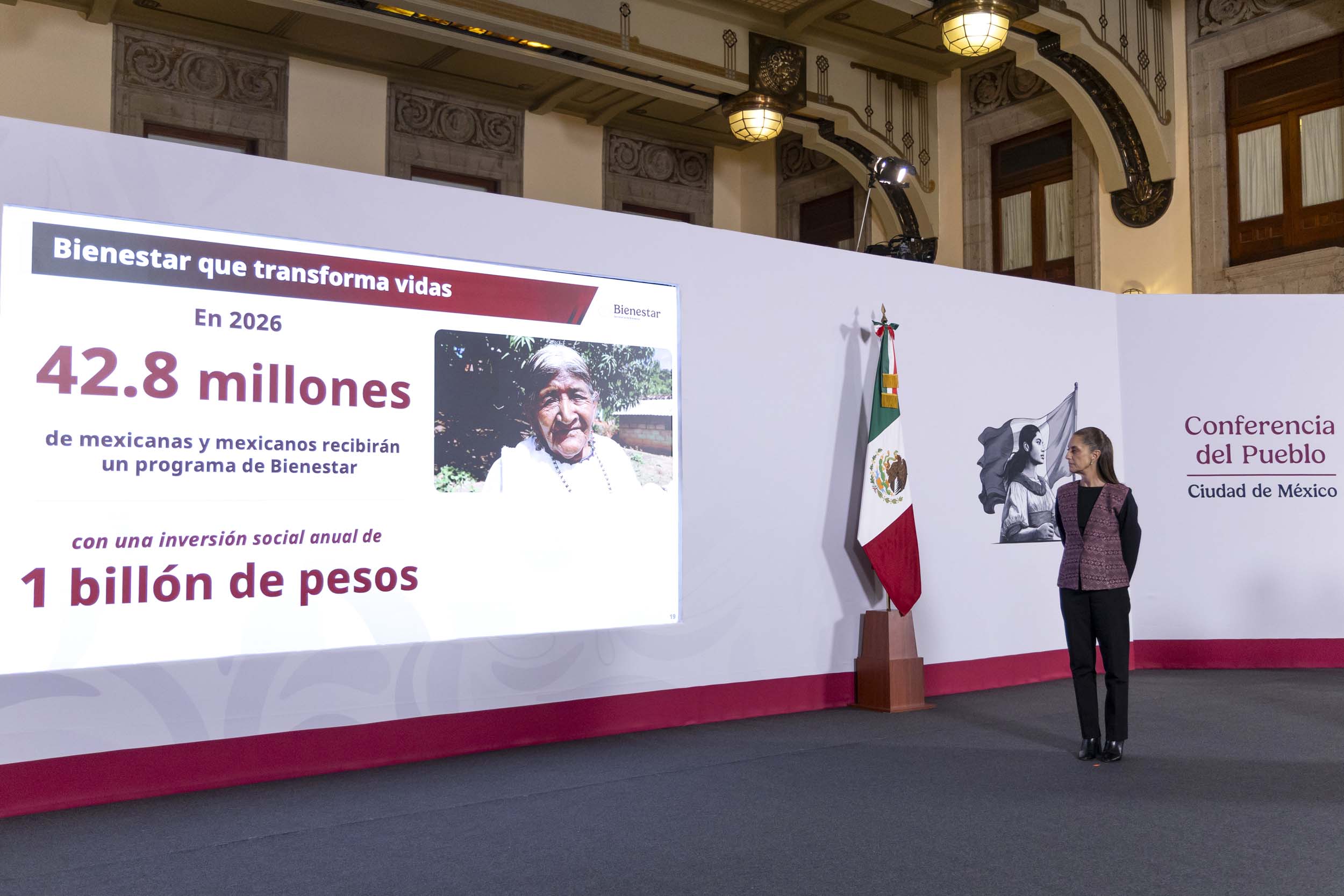 Programas para el Bienestar beneficiarán a 42.8 millones de personas en 2026