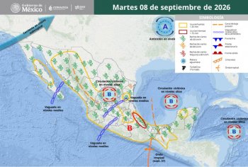 Alertan por lluvias de hasta 75 mm en Zacatecas; mantienen vigilancia