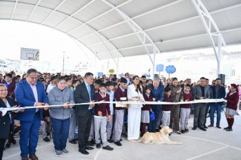 Gobernadora de Aguascalientes inaugura Telesecundaria No. 185 en Vistas del Valle