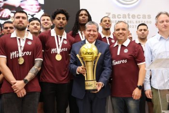 Mineros de Zacatecas reciben reconocimiento del gobernador por título en Copa Value 2026