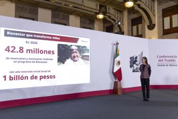 Programas para el Bienestar beneficiarán a 42.8 millones de personas en 2026