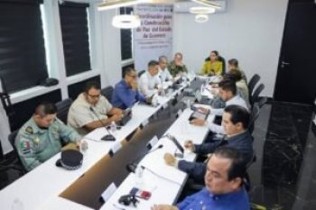 Sesiona Evelyn Salgado con Mesa de Coordinación para la Paz en Guerrero