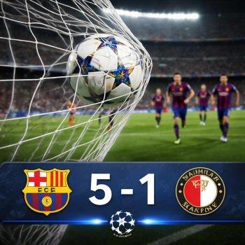 Barcelona arranca con goleada ante Feyenoord en la Champions