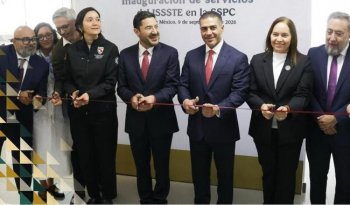 ISSSTE abre consultorio y módulos de atención para personal de la SSPC