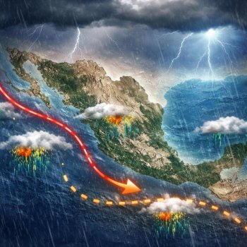 Lluvias continuarán en México por canales de baja presión y onda tropical 37
