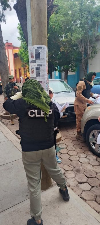 Pegan 600 cédulas de búsqueda de personas desaparecidas en Pinos, Zacatecas